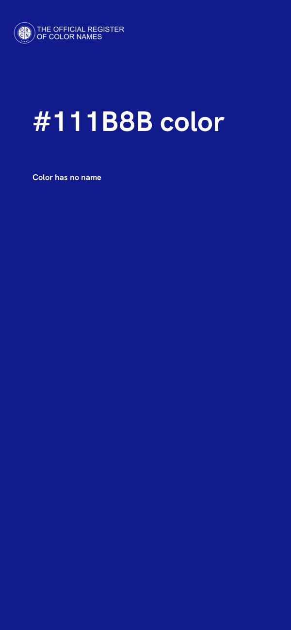 #111B8B color image