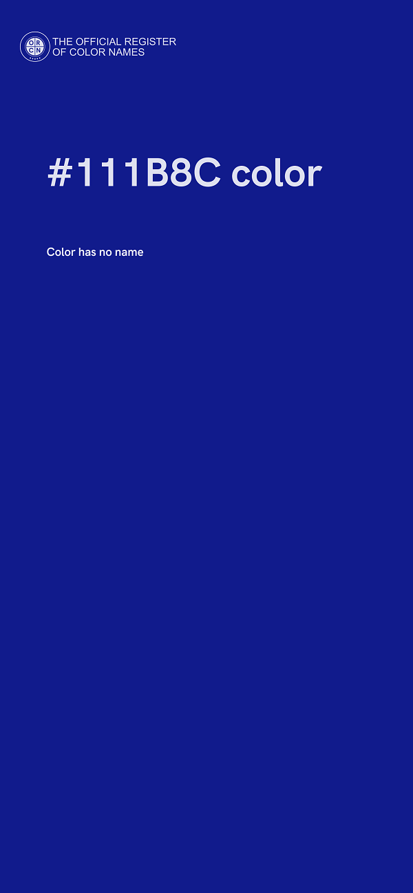 #111B8C color image