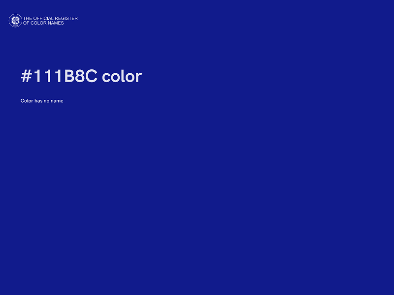 #111B8C color image