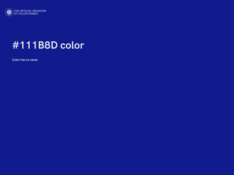 #111B8D color image