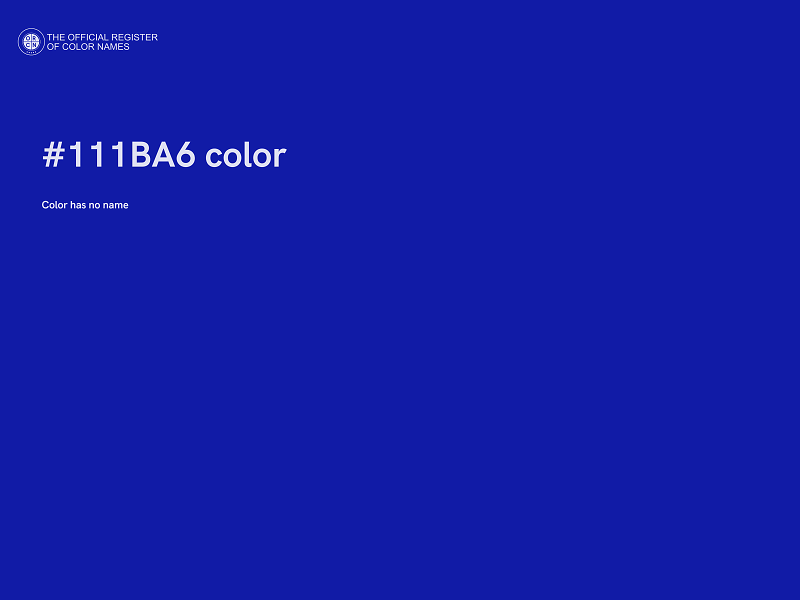 #111BA6 color image