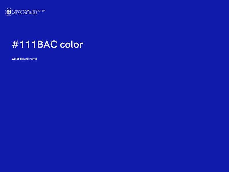 #111BAC color image