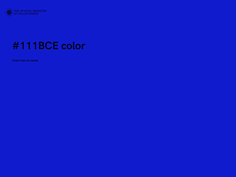 #111BCE color image