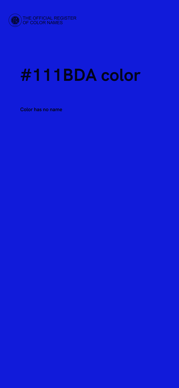 #111BDA color image
