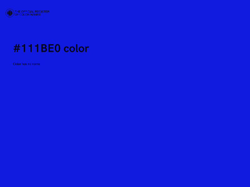 #111BE0 color image