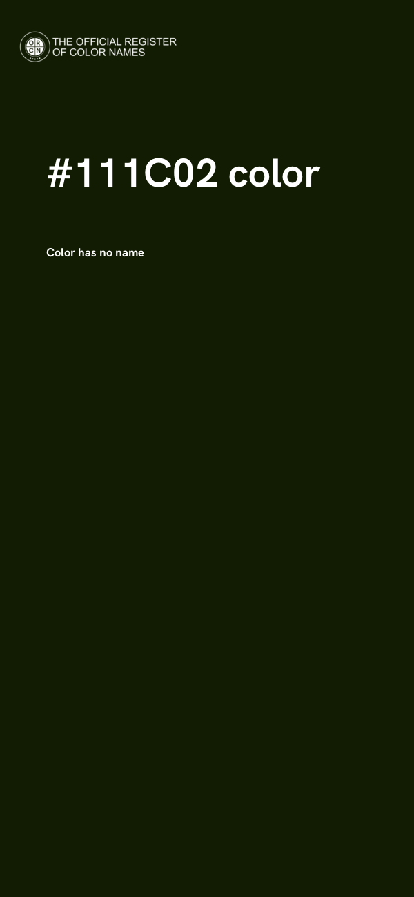 #111C02 color image