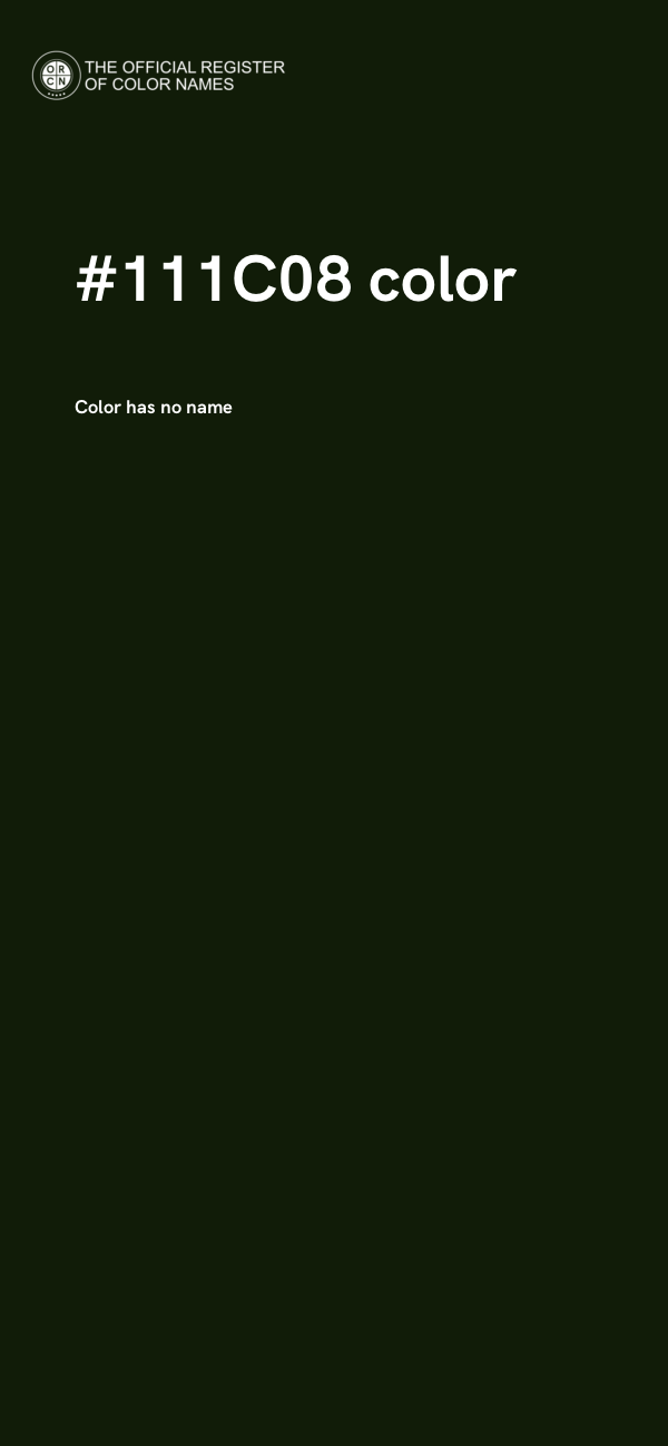 #111C08 color image