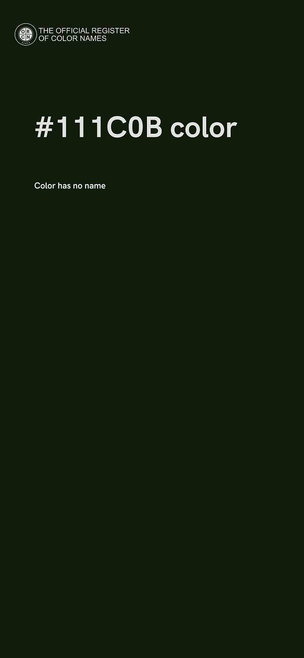 #111C0B color image
