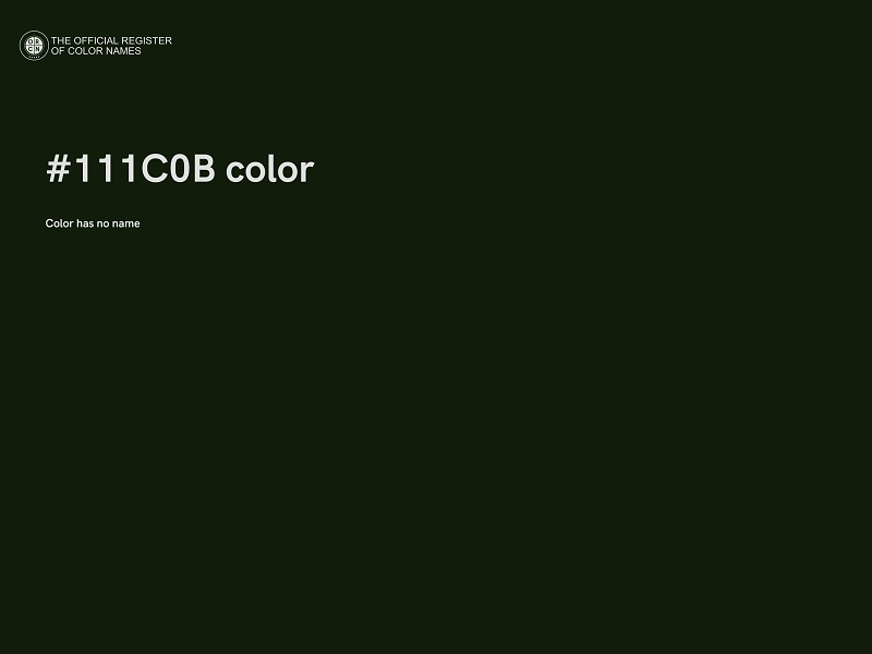 #111C0B color image