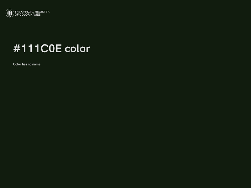 #111C0E color image