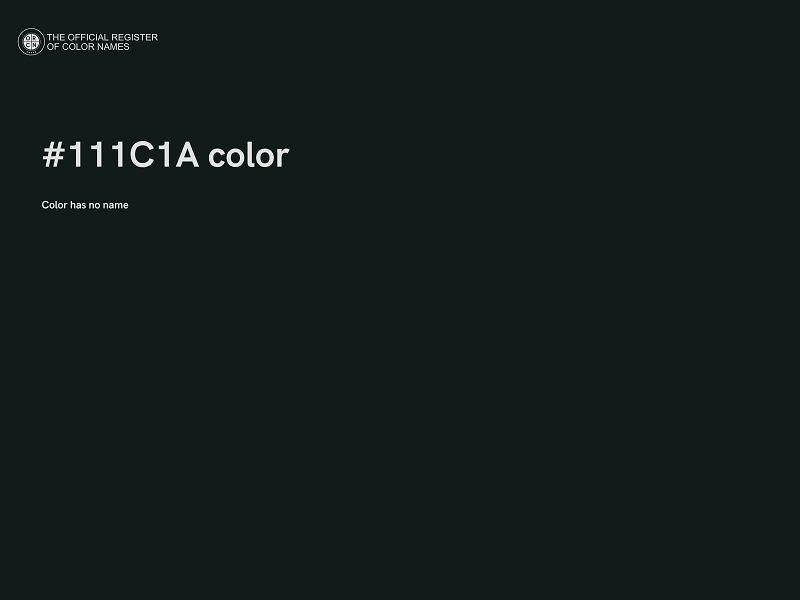 #111C1A color image