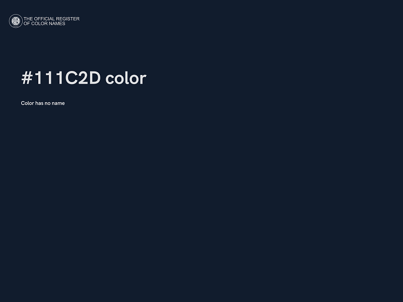 #111C2D color image