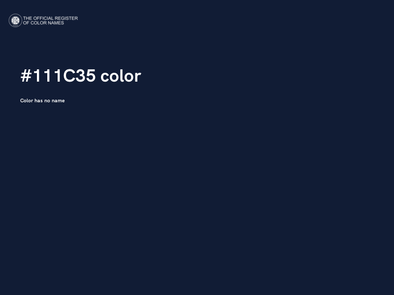 #111C35 color image
