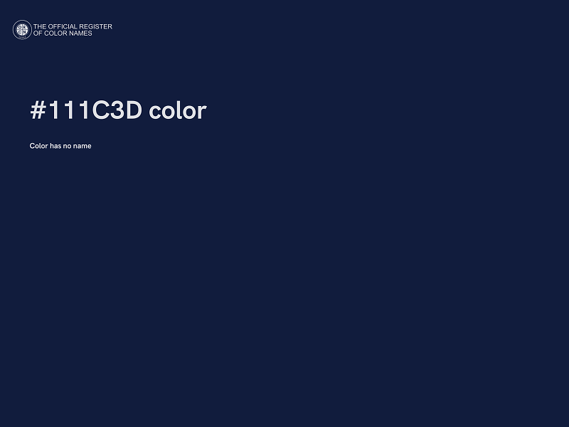 #111C3D color image