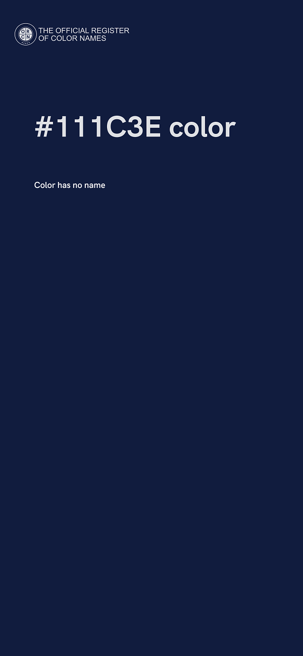 #111C3E color image