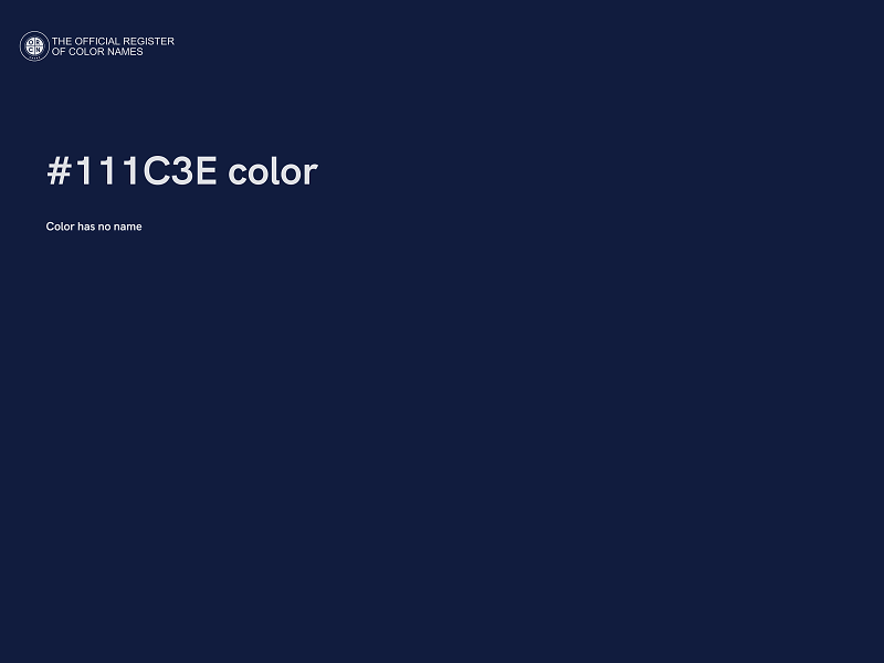 #111C3E color image