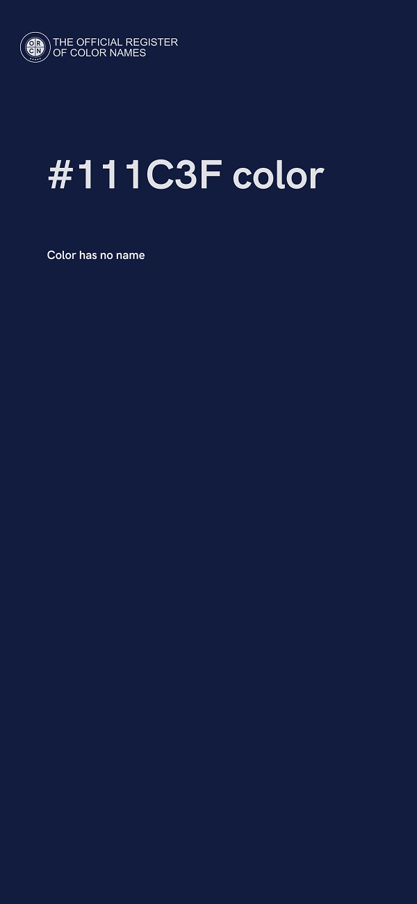 #111C3F color image