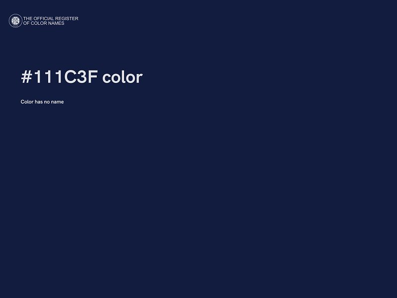 #111C3F color image
