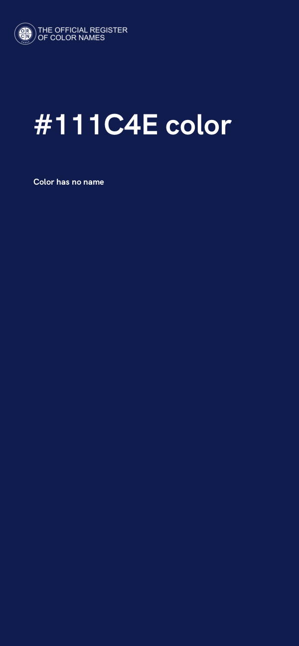 #111C4E color image