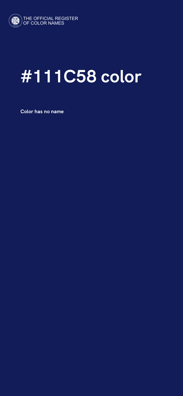 #111C58 color image