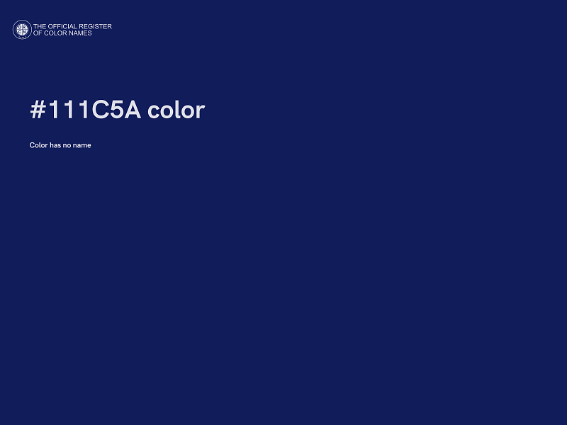 #111C5A color image