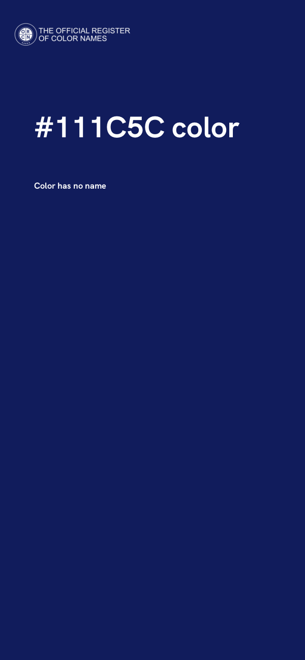 #111C5C color image