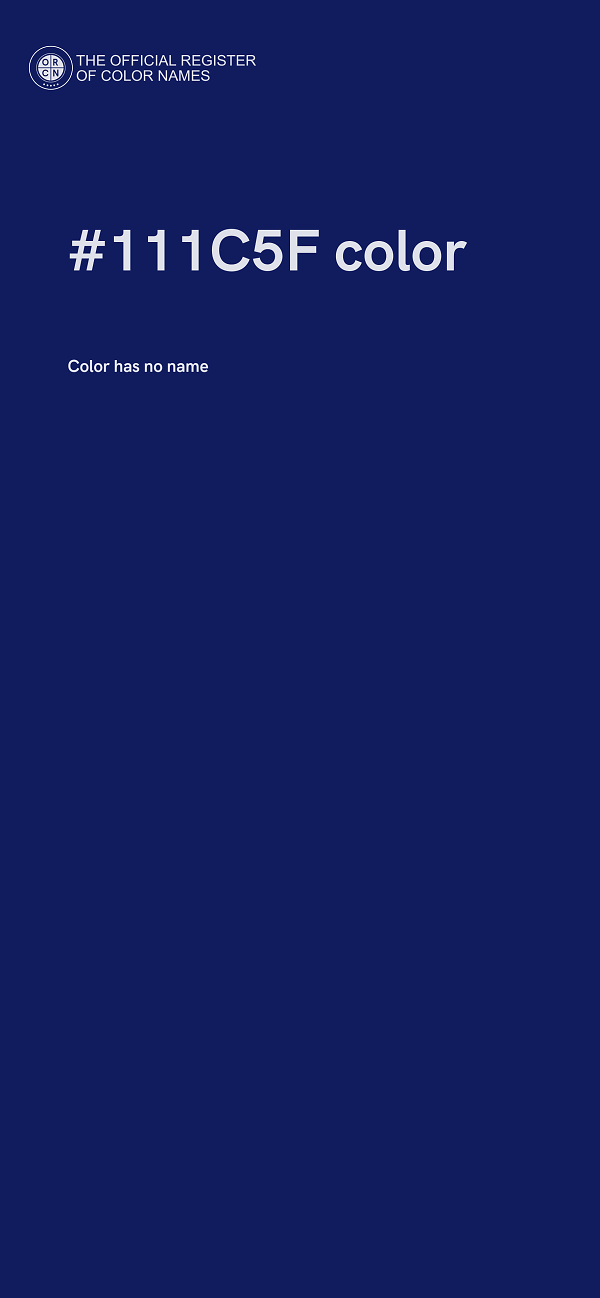 #111C5F color image