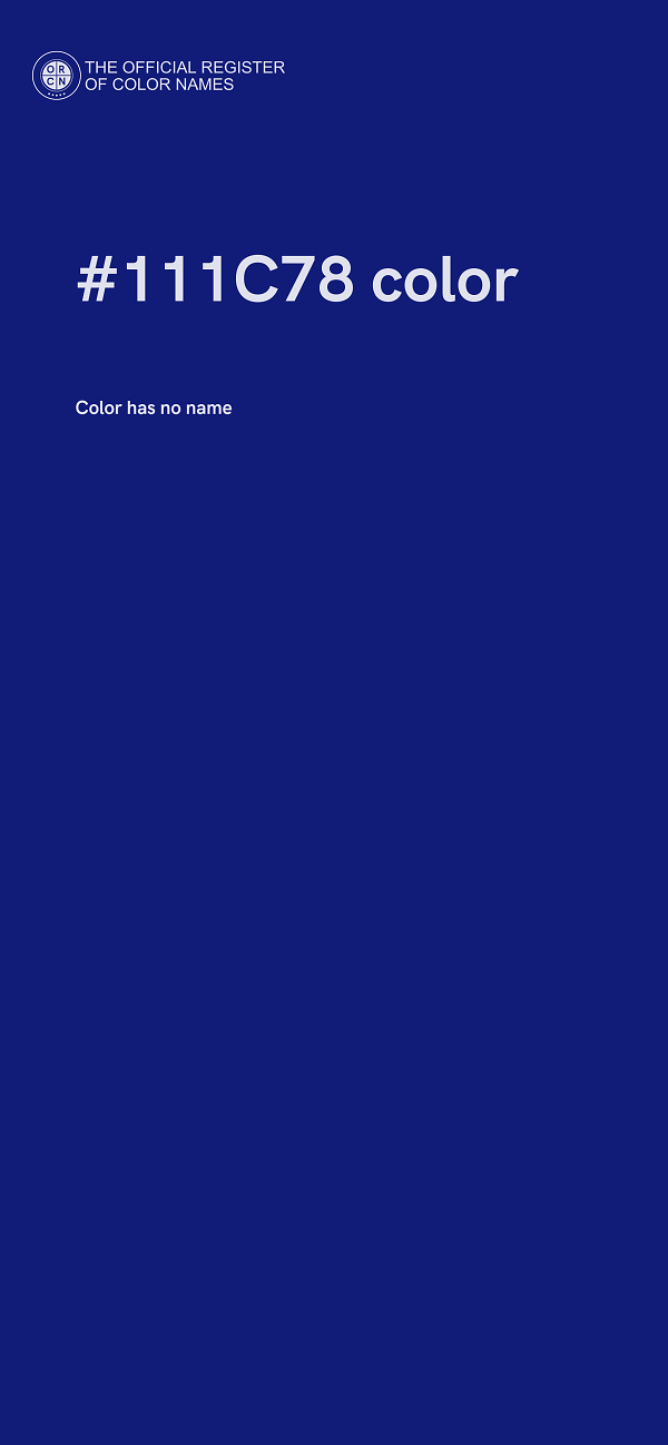 #111C78 color image