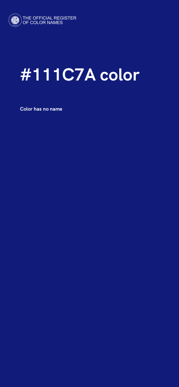 #111C7A color image