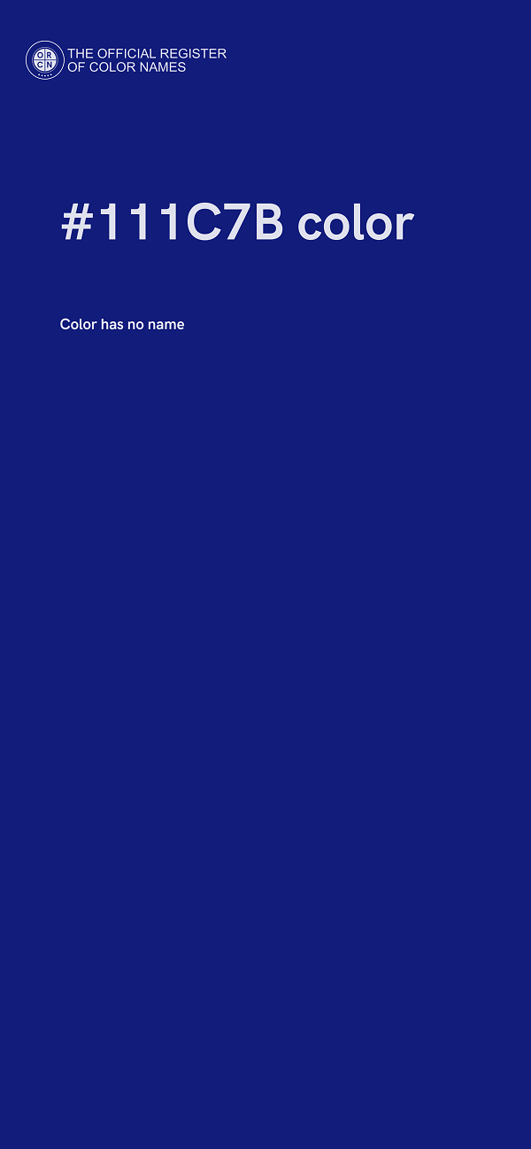 #111C7B color image