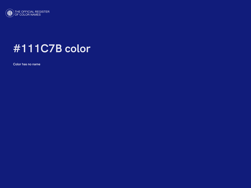 #111C7B color image