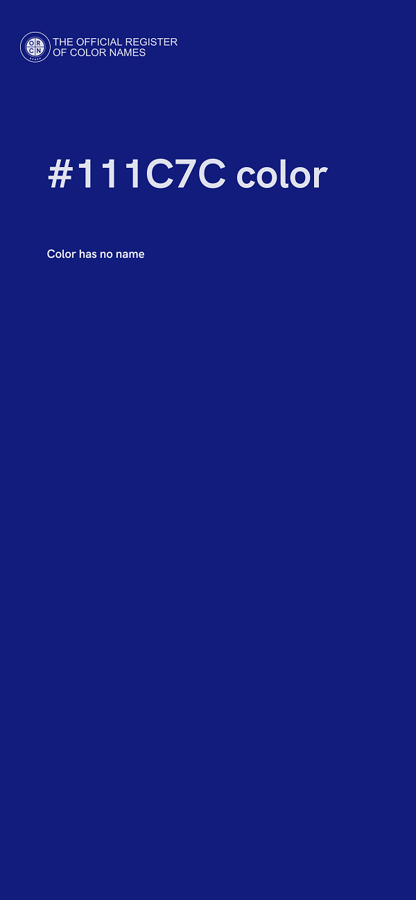 #111C7C color image