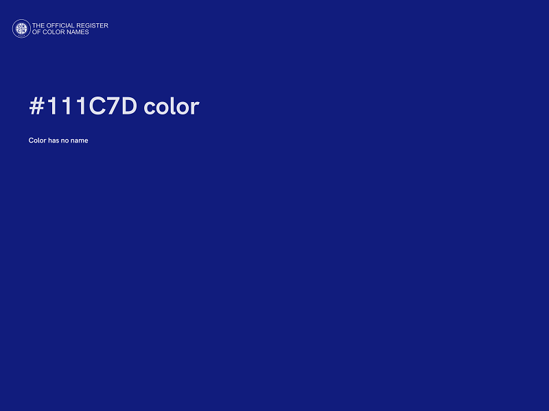 #111C7D color image