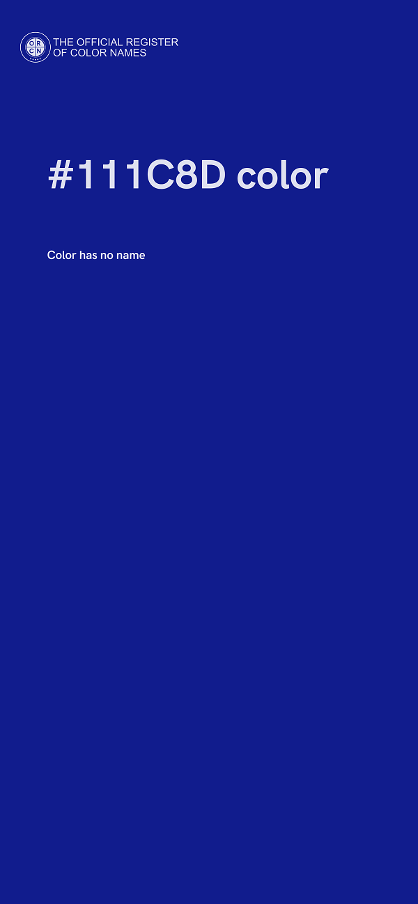 #111C8D color image