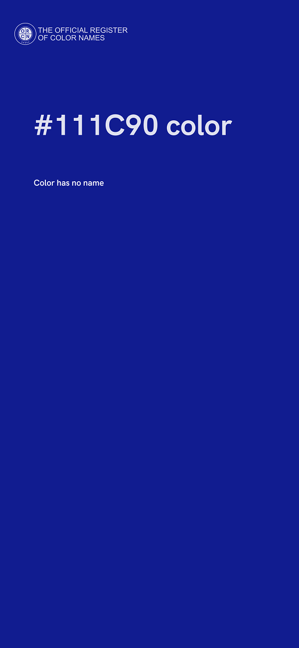 #111C90 color image