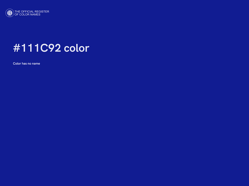 #111C92 color image