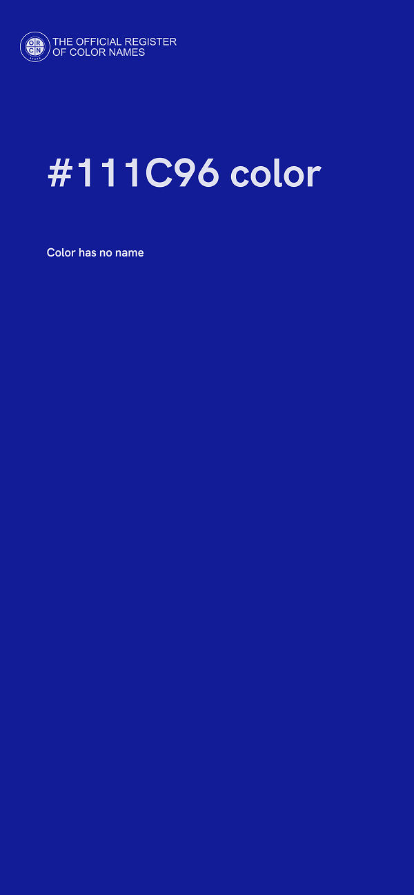 #111C96 color image