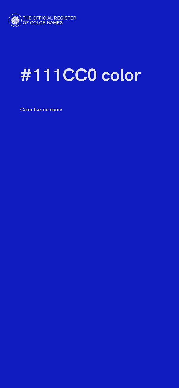 #111CC0 color image