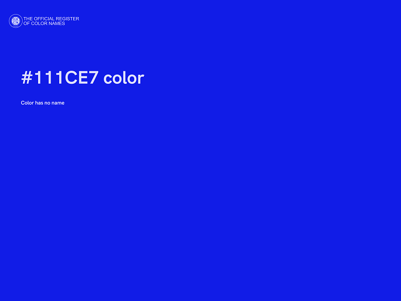 #111CE7 color image