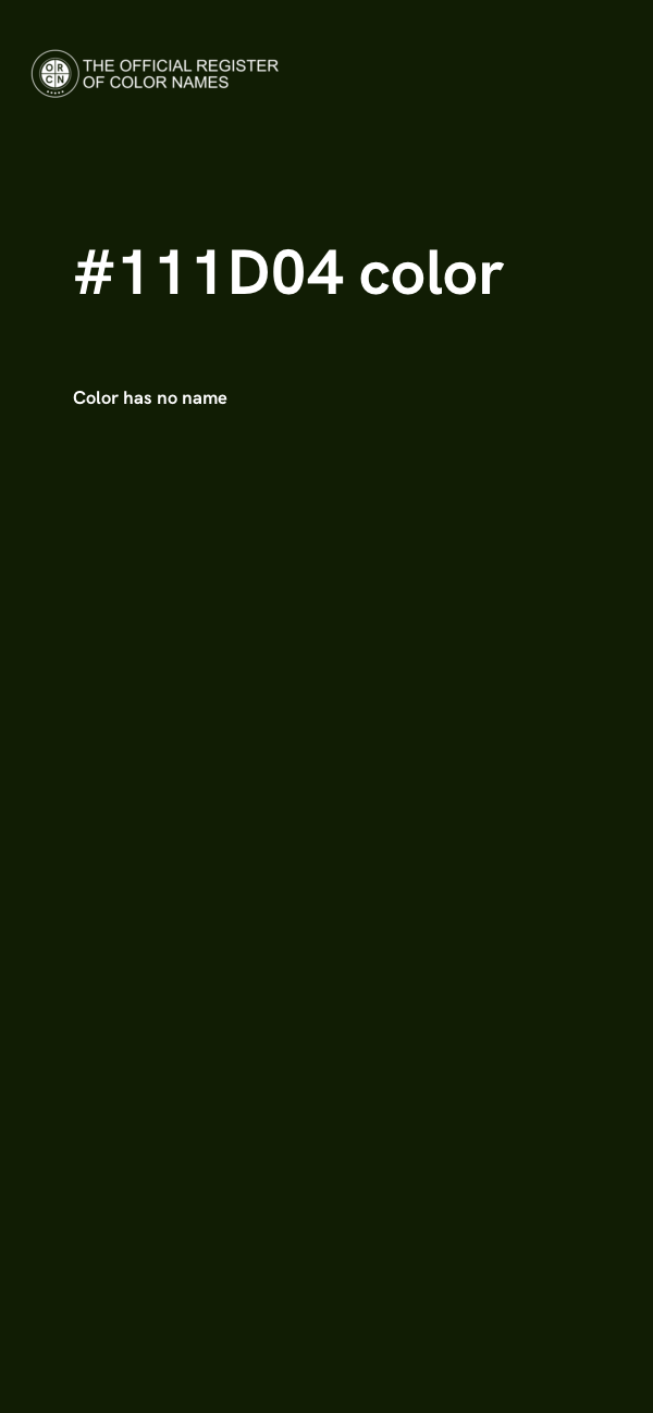 #111D04 color image
