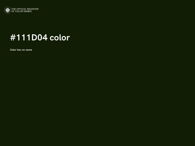 #111D04 color image