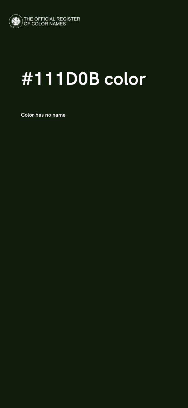 #111D0B color image