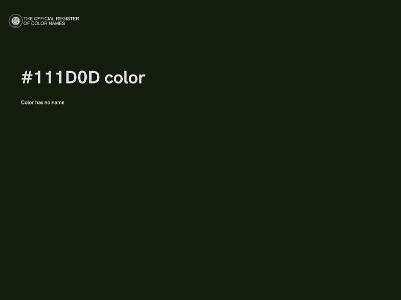 #111D0D color image