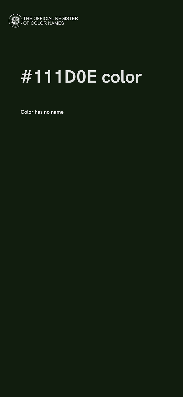 #111D0E color image