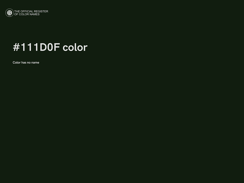 #111D0F color image