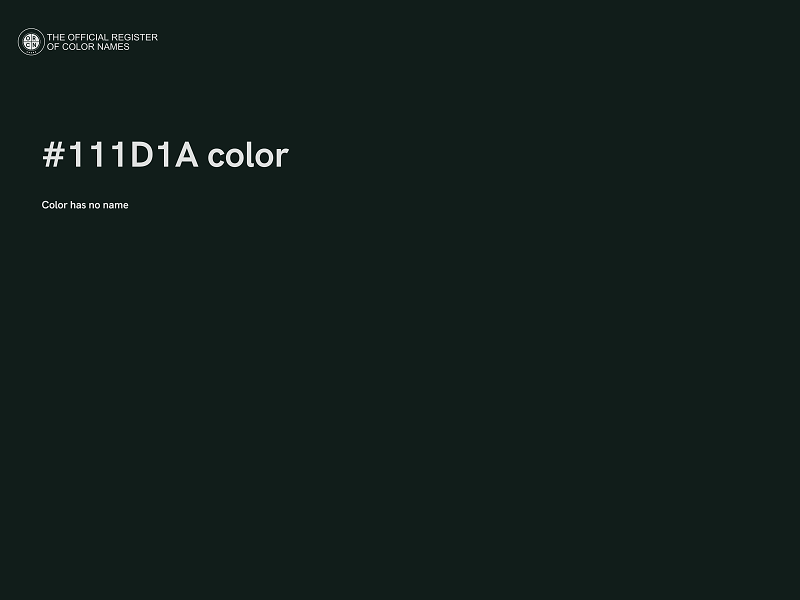 #111D1A color image