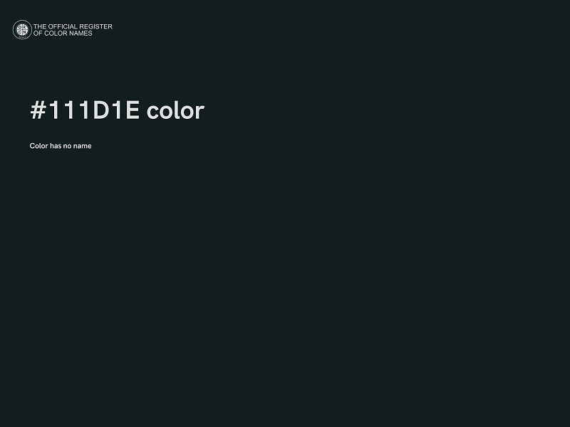 #111D1E color image