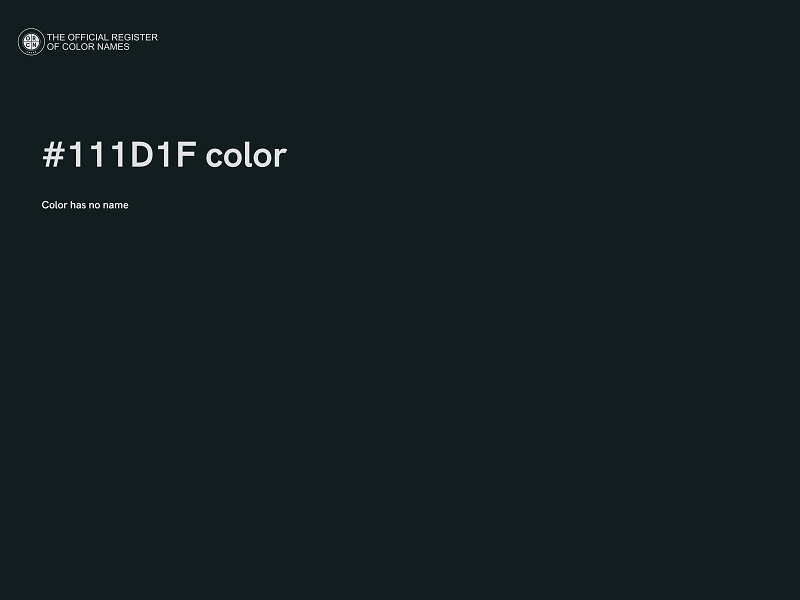 #111D1F color image