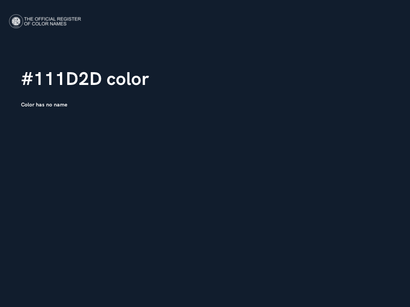 #111D2D color image