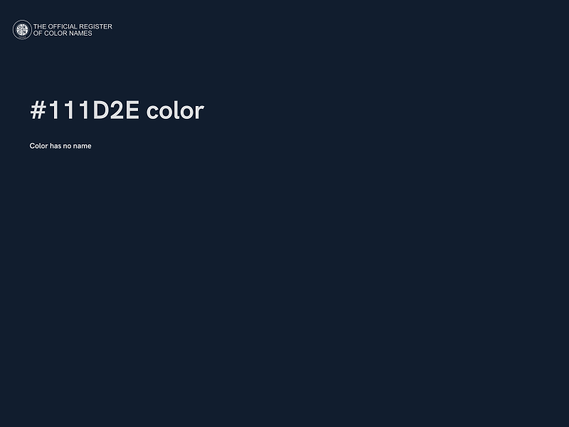 #111D2E color image